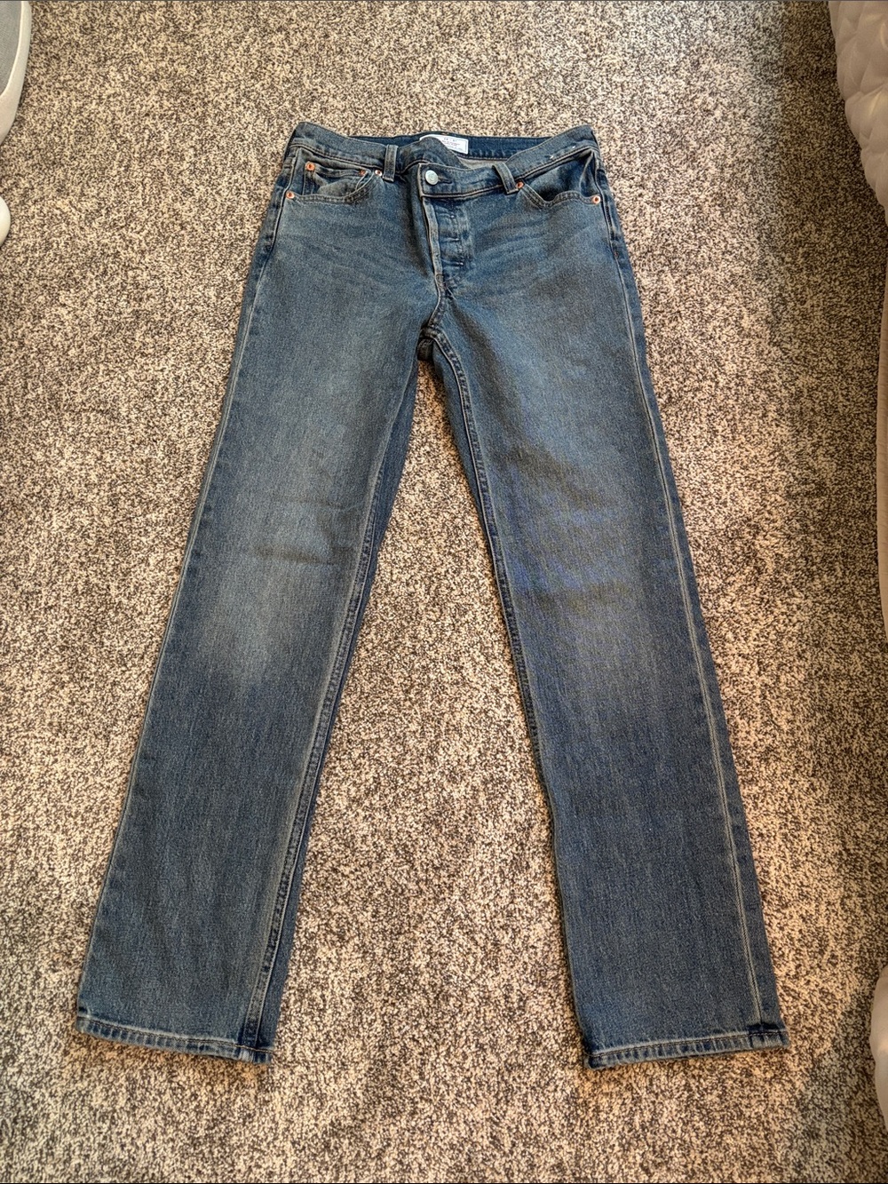 High Rise Straight Leg Jeans